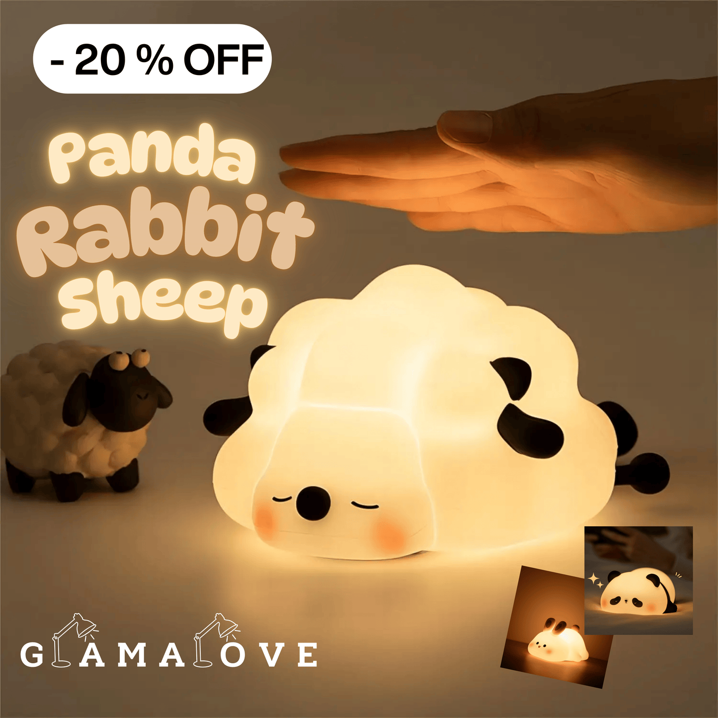 GlamaLove - Animal Night Light